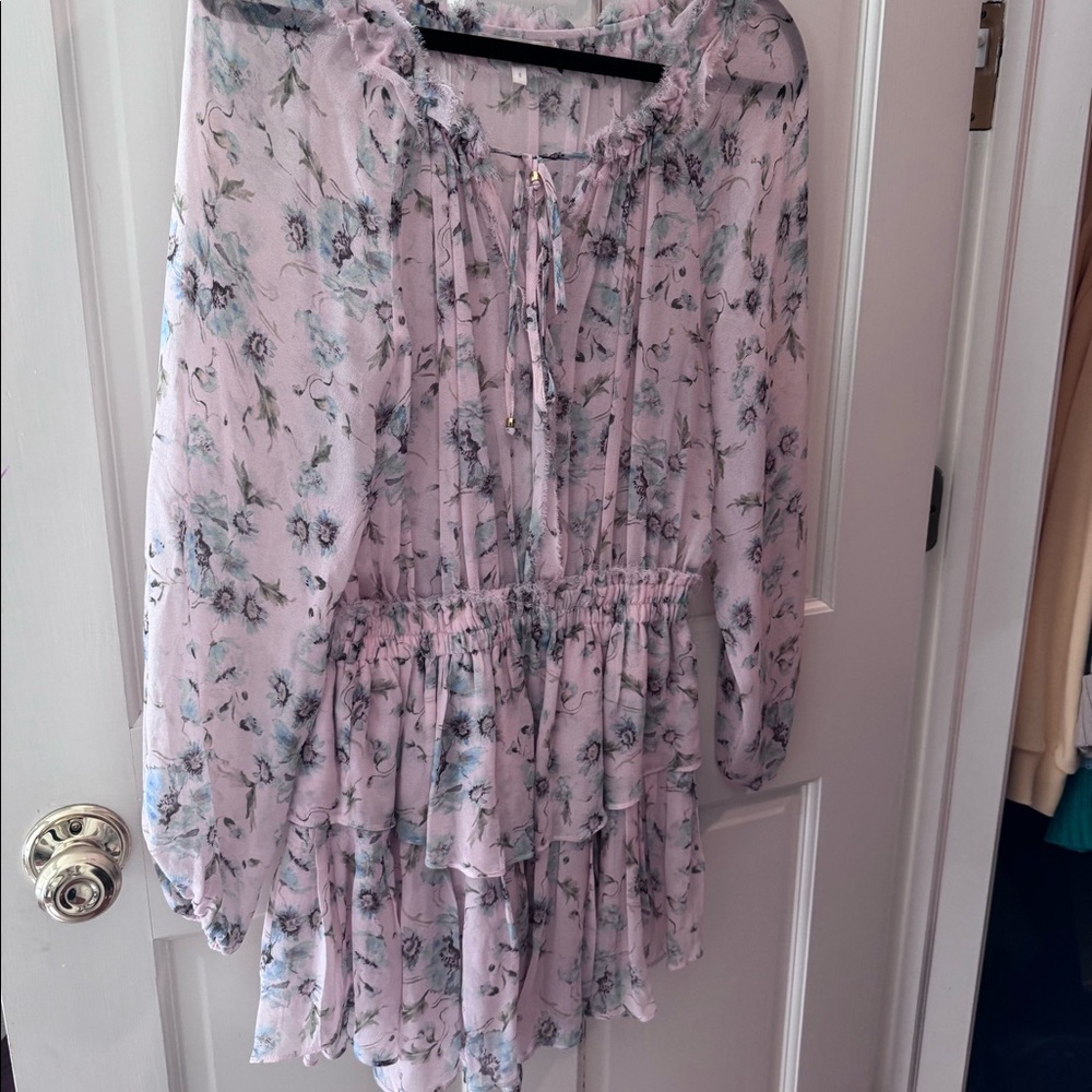 LoveShackFancy Popover Floral Dress
